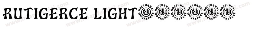 rutigerCE Light字体转换
